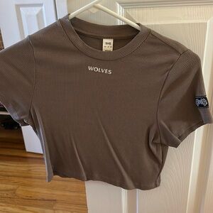 DARC SPORT ribbed cropped tee